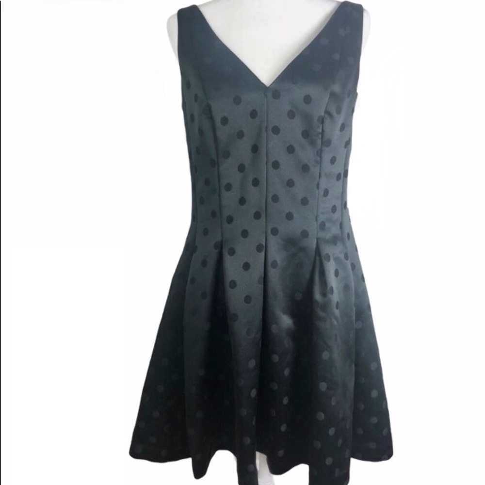 LAUREN Ralph Lauren Holiday Dot Pleat Dress